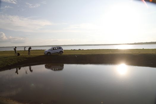 Photographer at Lake in the work