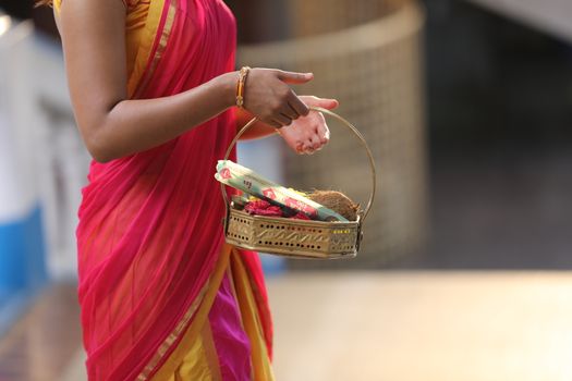 Indian Female in a Traditional Dress