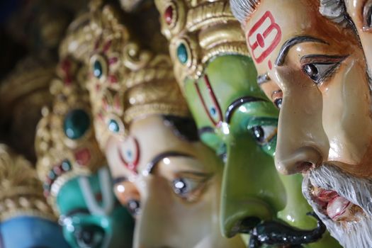 Hindu God Statue in a Temple