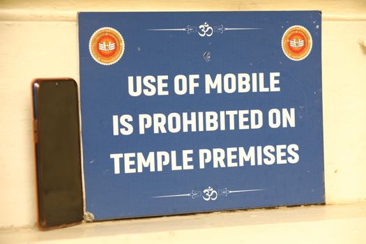 Sign Board at a Temple