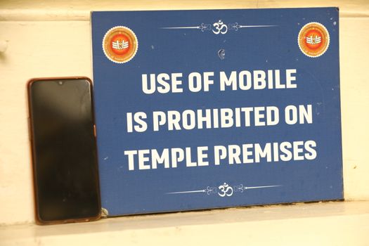 Sign Board at a Temple