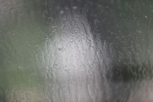 water drops on the glass