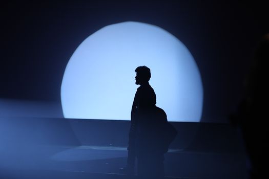 People Silhouette on a stage