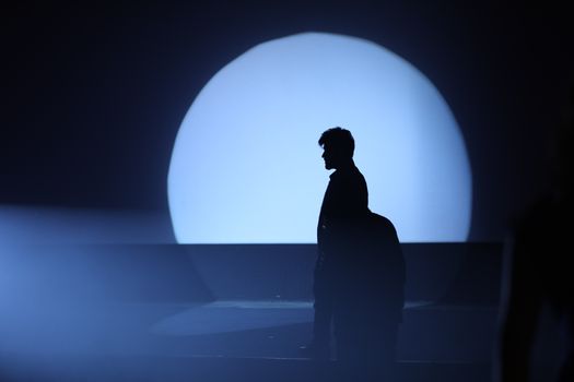 People Silhouette on a stage