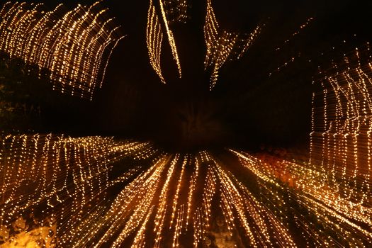 Abstract slow shutter lights