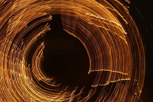 Abstract slow shutter lights