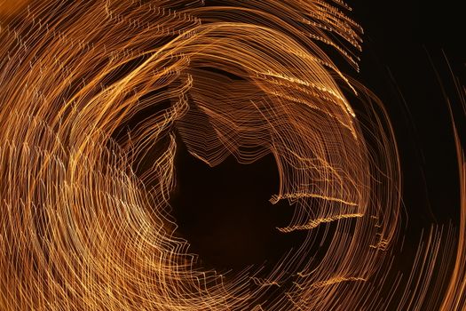 Abstract slow shutter lights