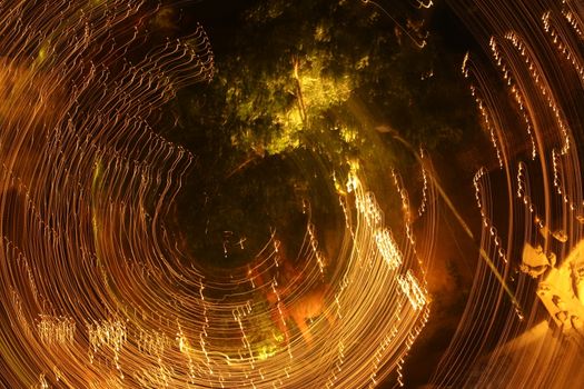 Abstract slow shutter lights