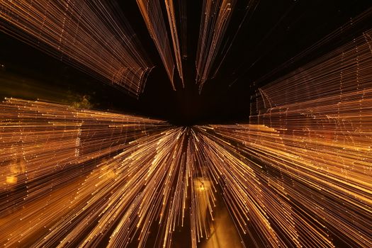 Abstract slow shutter lights