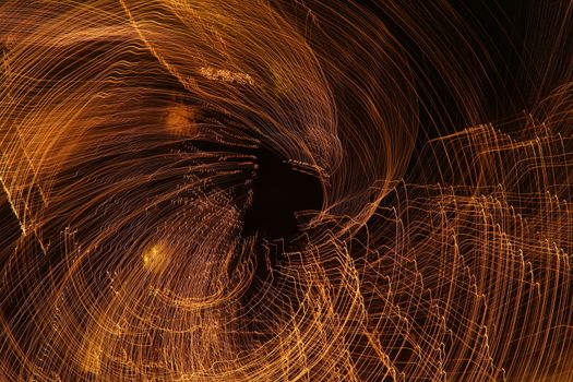 Abstract slow shutter lights