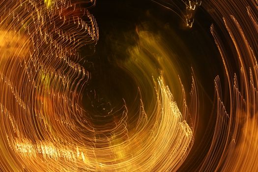 Abstract slow shutter lights