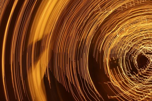 Abstract slow shutter lights