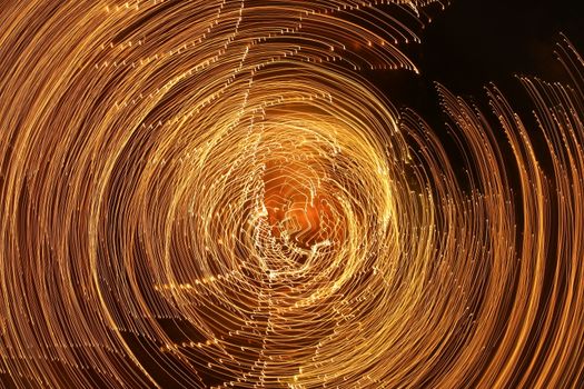 Abstract slow shutter lights