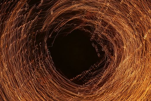 Abstract slow shutter lights