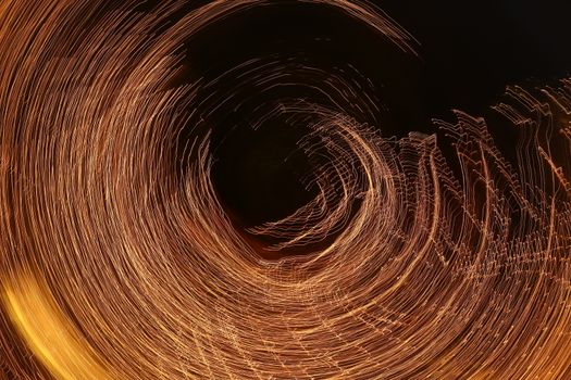 Abstract slow shutter lights