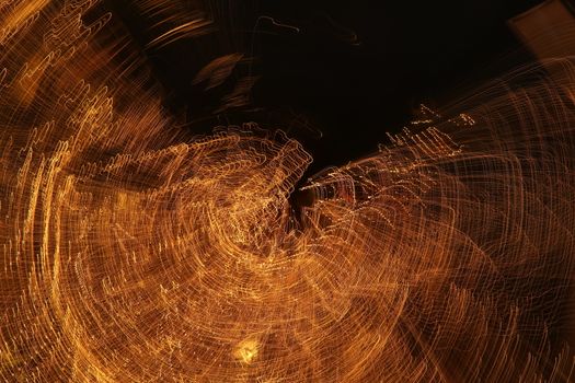 Abstract slow shutter lights