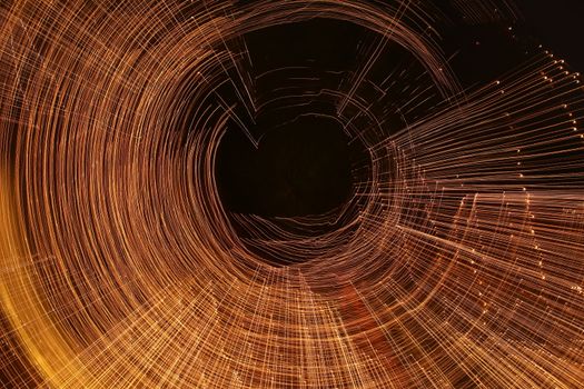 Abstract slow shutter lights
