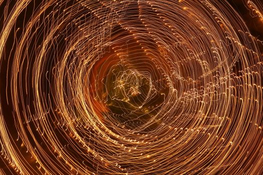 Abstract slow shutter lights