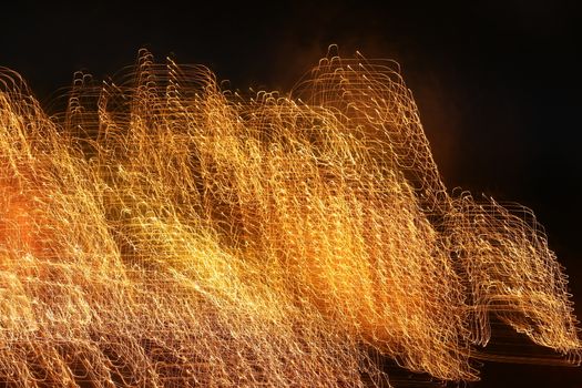 Abstract slow shutter lights