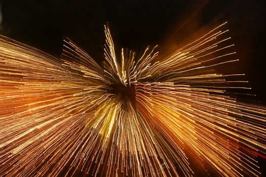 Abstract slow shutter lights