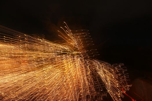 Abstract slow shutter lights