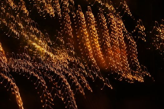 Abstract slow shutter lights