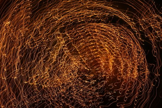 Abstract slow shutter lights