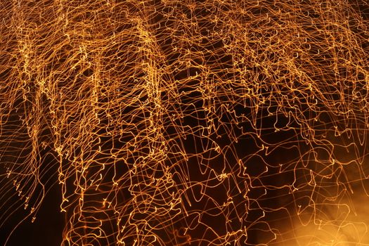 Abstract slow shutter lights