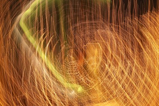 Abstract slow shutter lights