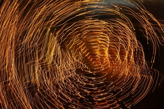 Abstract slow shutter lights