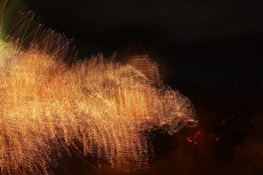 Abstract slow shutter lights