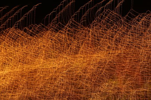 Abstract slow shutter lights