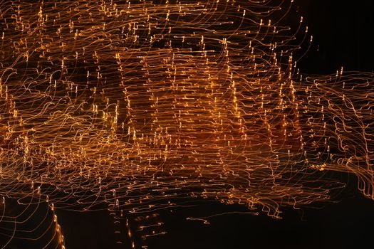Abstract slow shutter lights