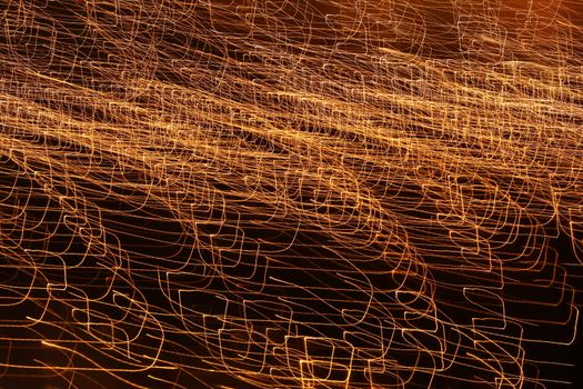 Abstract slow shutter lights