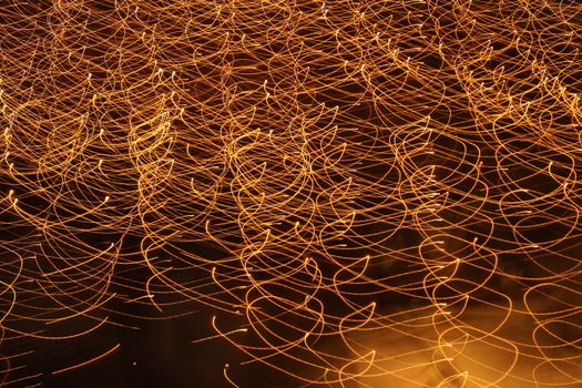 Abstract slow shutter lights