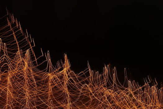 Abstract slow shutter lights
