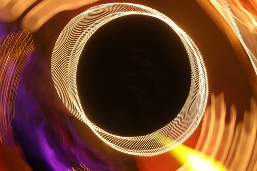 Abstract slow shutter lights