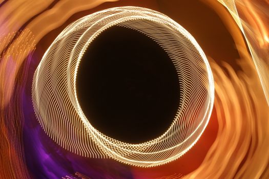 Abstract slow shutter lights