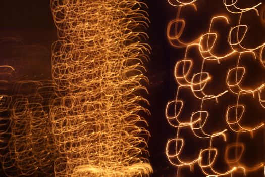 Abstract slow shutter lights