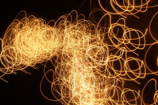 Abstract slow shutter lights