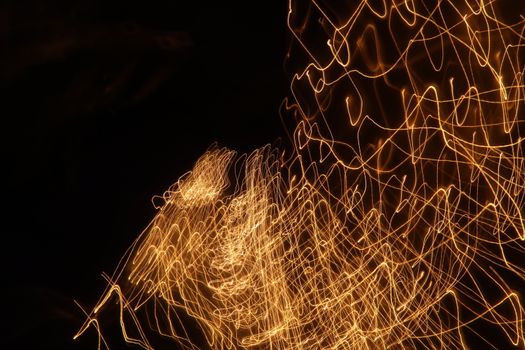 Abstract slow shutter lights