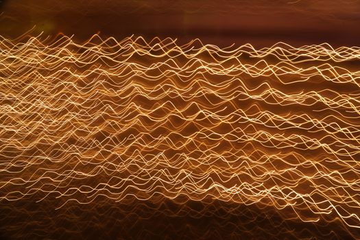 Abstract slow shutter lights