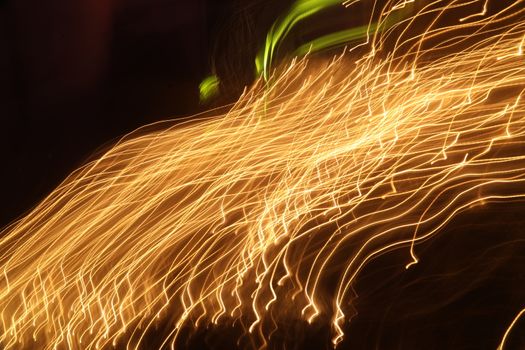 Abstract slow shutter lights