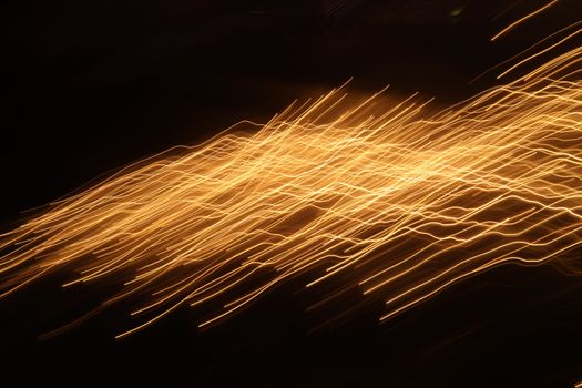 Abstract slow shutter lights