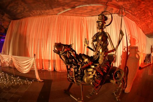 Sculpture Made Junk Metal