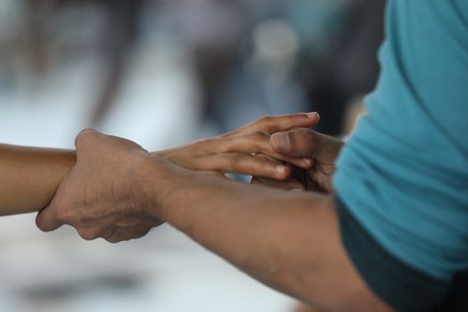 Lover Hands Closeup