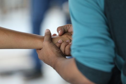 Lover Hands Closeup