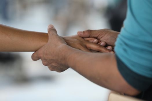 Lover Hands Closeup