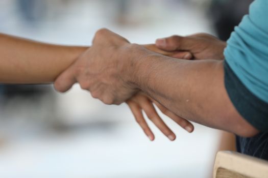 Lover Hands Closeup