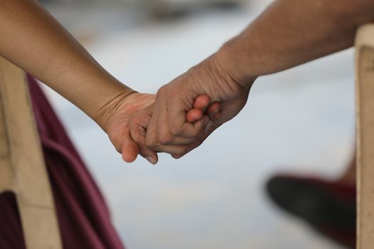 Lover Hands Closeup